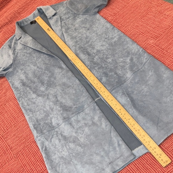 Yest Women's size 6 Light blue Blazer - lightweight suede like material - Picture 10 of 16